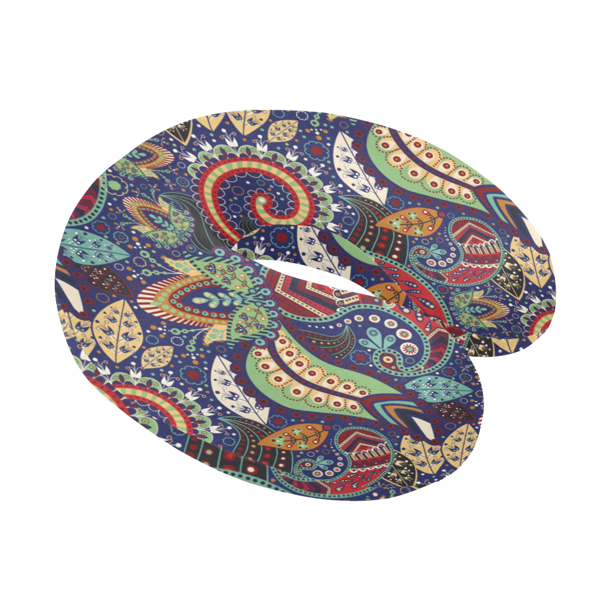 Paisley Boho Pattern Print Design A03 U-Shaped Travel Neck Pillow