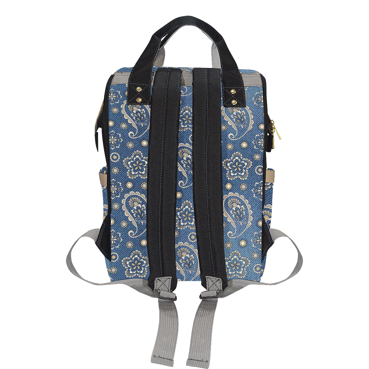 Jean Paisley Pattern Print Design 01 Diaper Bag Backpack
