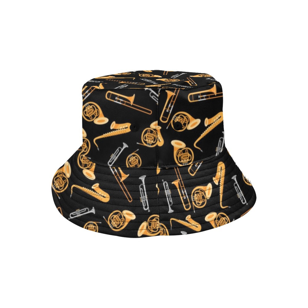 Saxophone Print Design LKS403 Unisex Bucket Hat