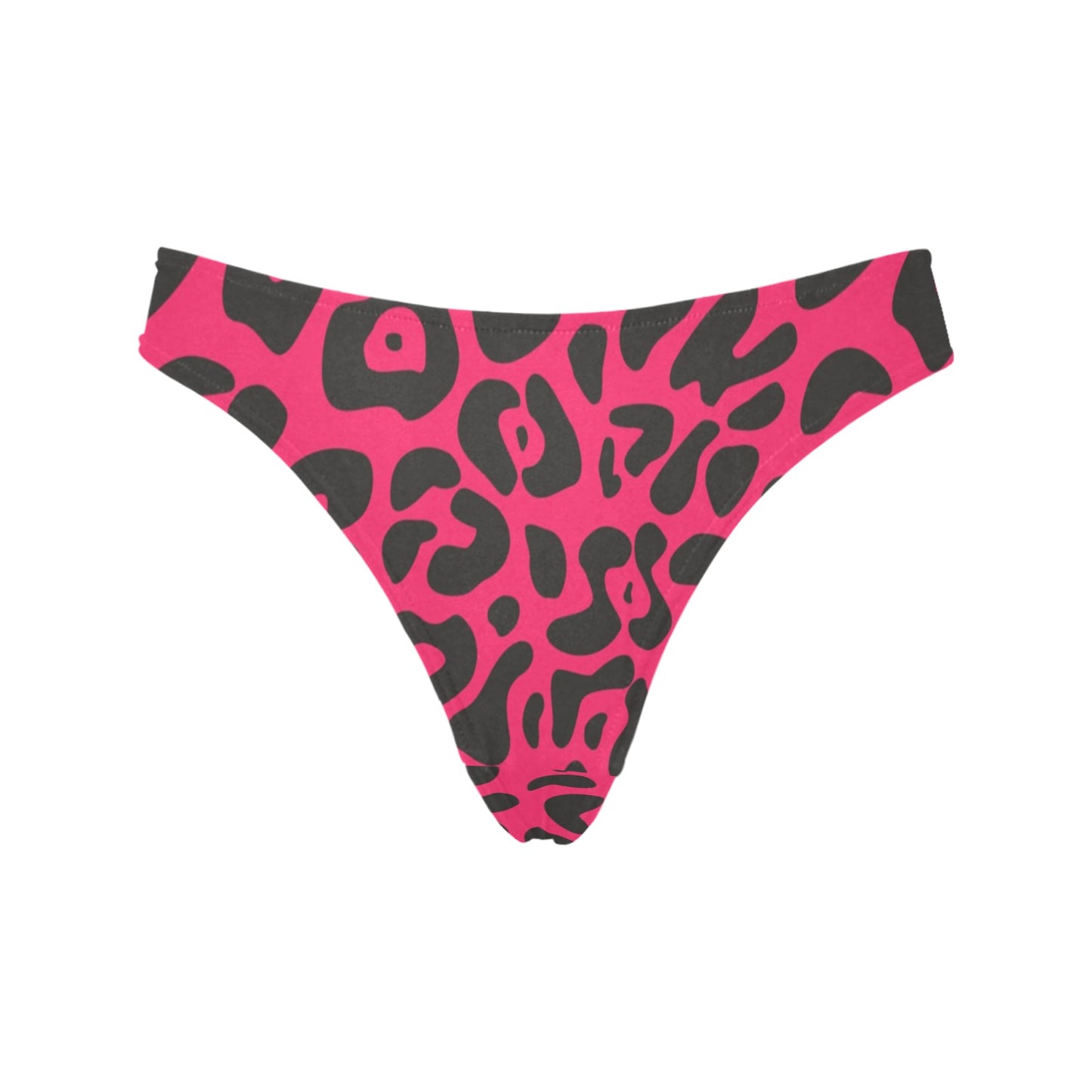 Cheetah Pink Print Pattern Women's Thongs