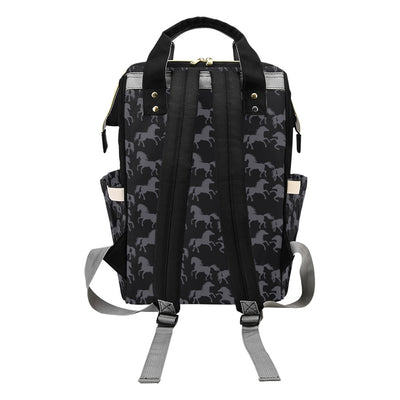 Horse Print Design LKS305 Diaper Bag Backpack