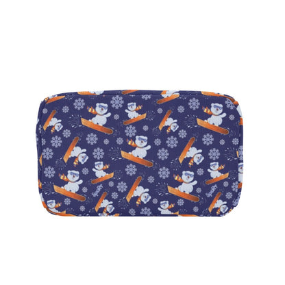 Snowboard Bear Print Design LKS305 Insulated Lunch Bag