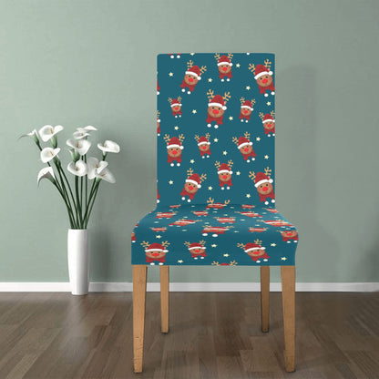 Reindeer Print Design LKS406 Dining Chair Slipcover