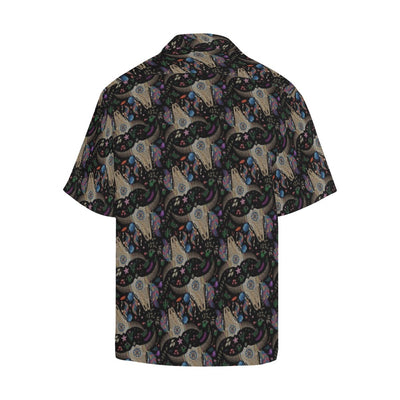 Buffalo Head Print Design LKS401 Men's Men's Hawaiian Shirt