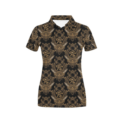 Eye of Horus Mandala Style Women's Polo Shirt