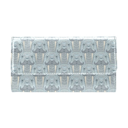 Walrus Print Design LKS402 Women's Trifold Wallet