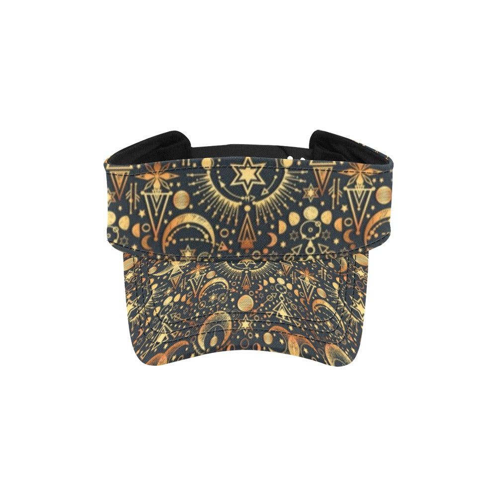 Sun Moon Print Design LKS308 Unisex Sun Visor