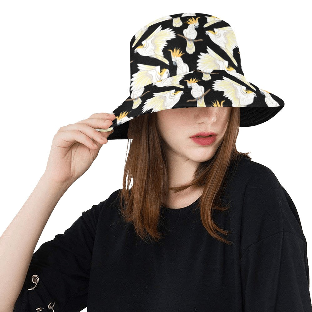 Cockatoo Print Design LKS402 Unisex Bucket Hat