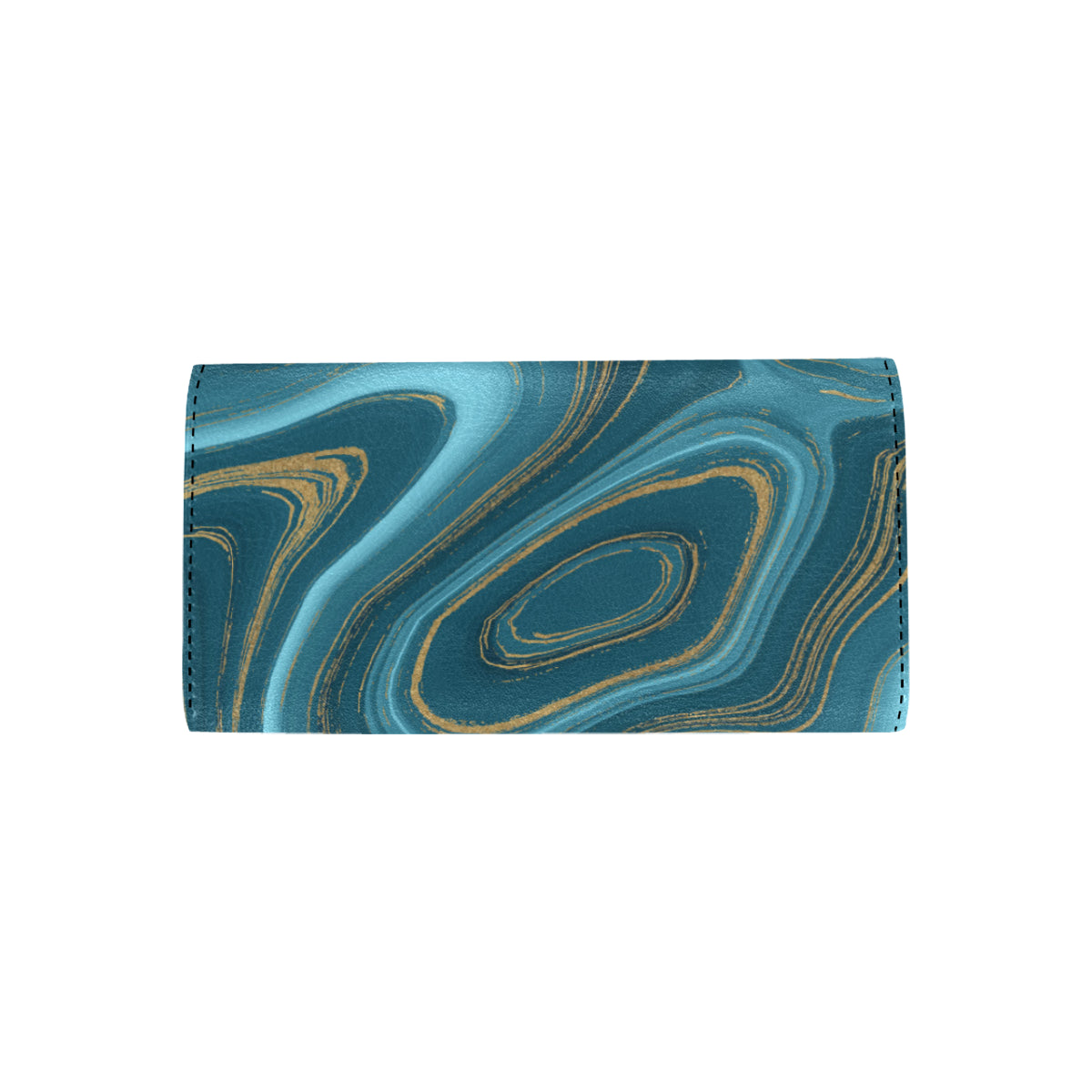 Liquid Pattern Print Design 04 Women's Trifold Wallet