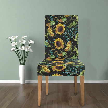 Sunflower Print Design LKS308 Dining Chair Slipcover