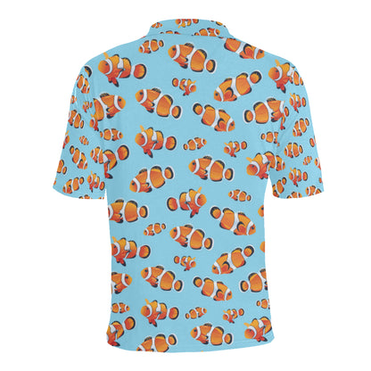 Clownfish Pattern Print Design 01 Men Polo Shirt
