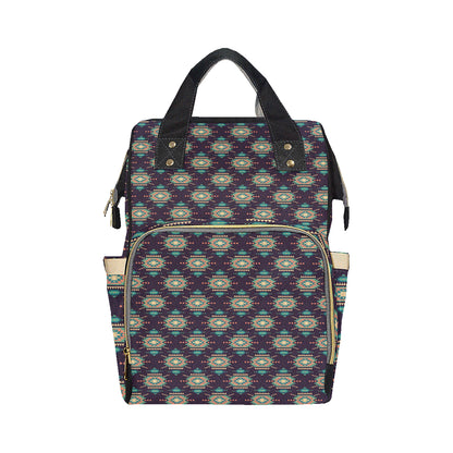 Navajo Geometric Style Print Pattern Diaper Bag Backpack