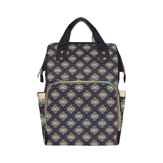 Navajo Geometric Style Print Pattern Diaper Bag Backpack