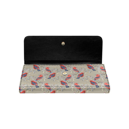Birds Pattern Print Design 05 Women's Trifold Wallet