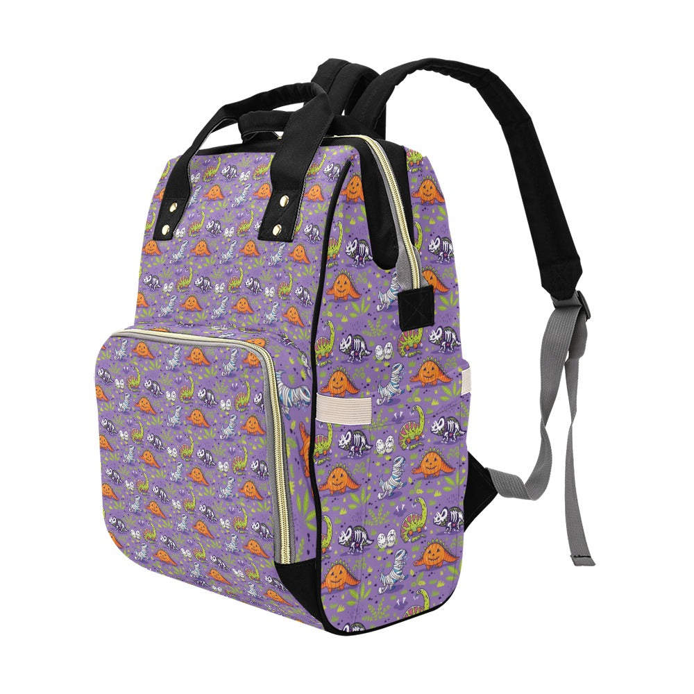Zombie Dinosaur Print Design LKS302 Diaper Bag Backpack