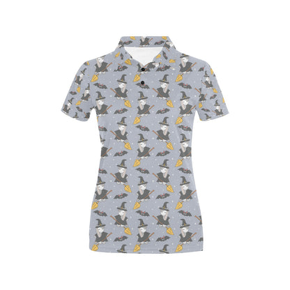 Witch Print Design LKS307 Women's Polo Shirt