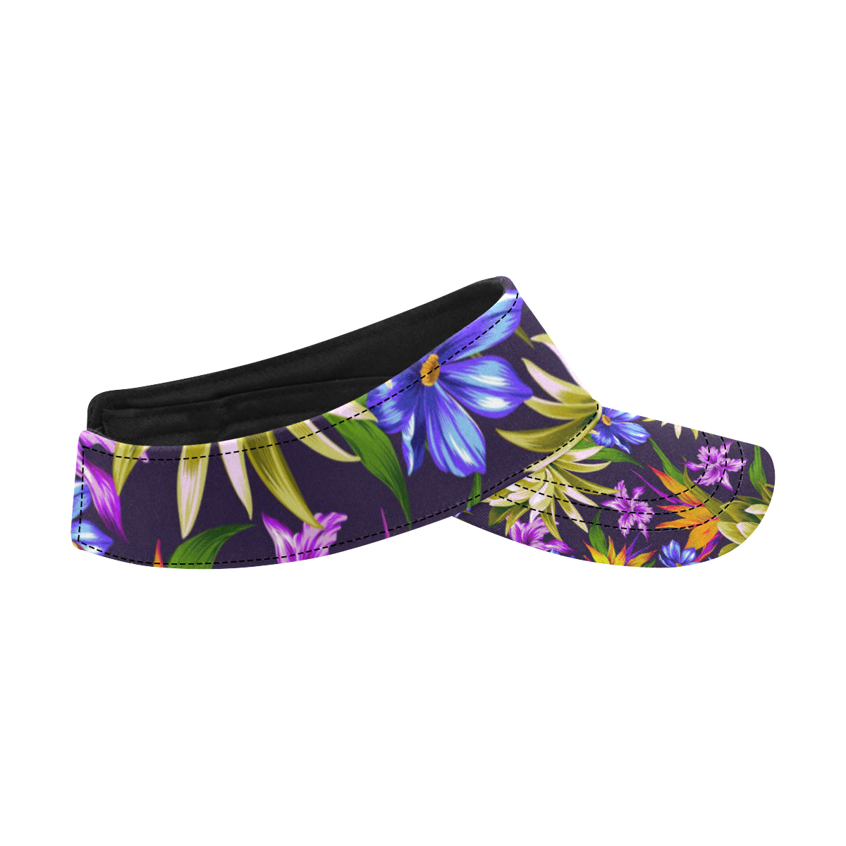 Water Lily Pattern Print Design WL08 Unisex Sun Visor