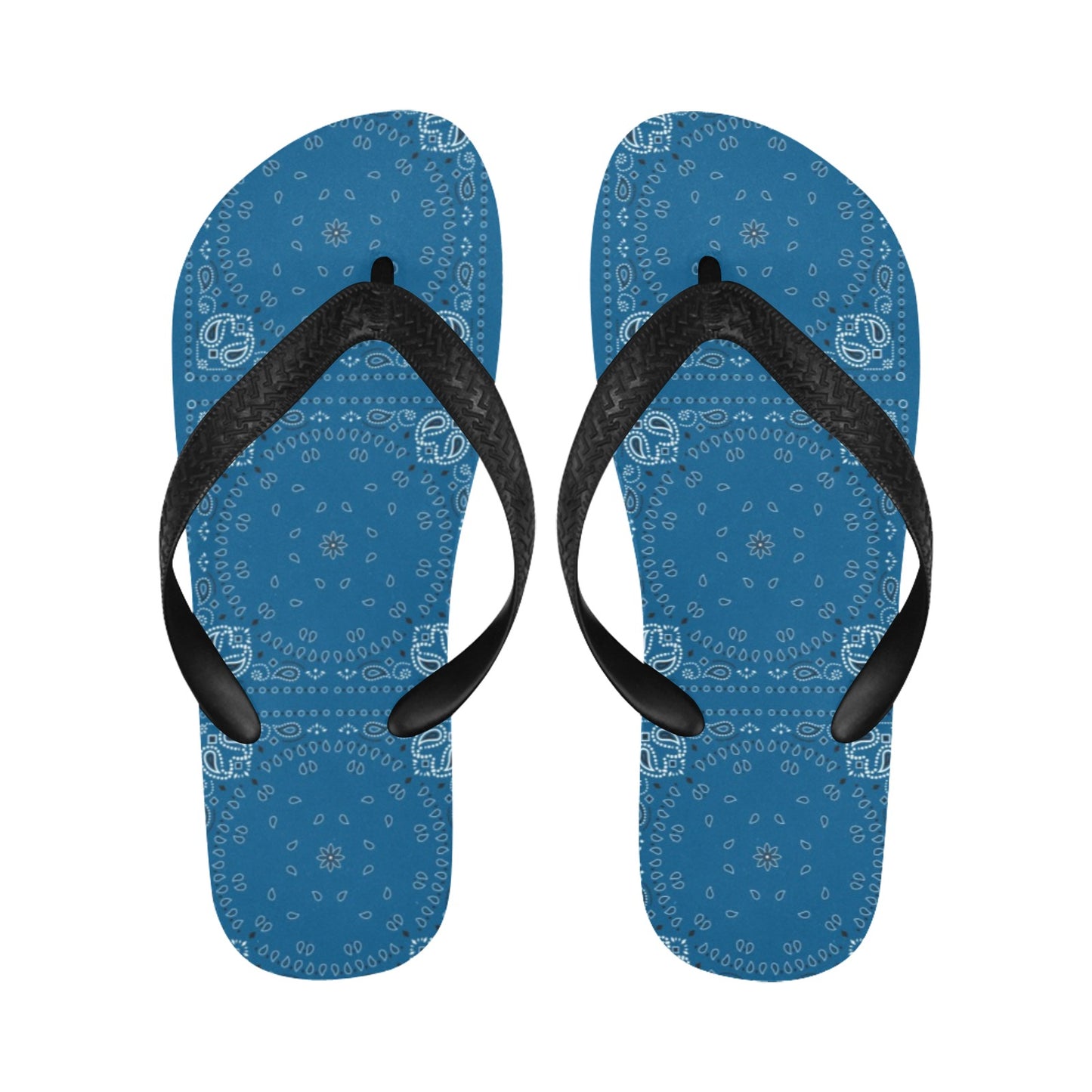 Bandana Blue Print Design LKS301 Flip Flops