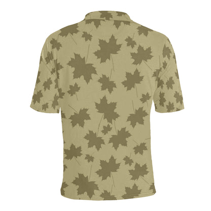 Maple Leaf Pattern Print Design 01 Men Polo Shirt