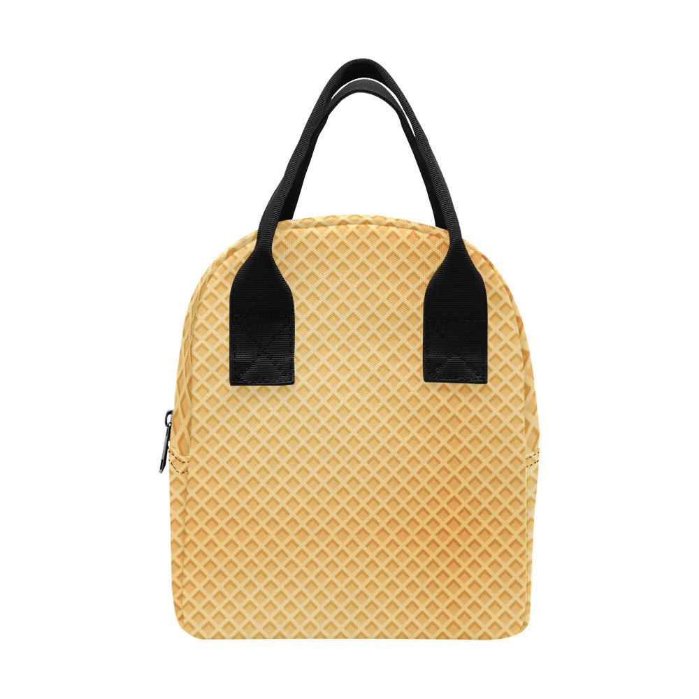 Waffle Texture Print Design LKS302 Insulated Lunch Bag