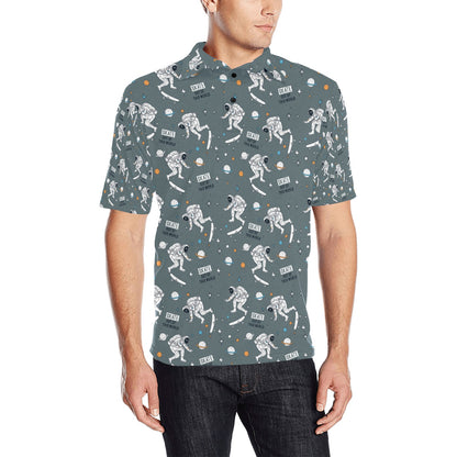 Skateboard Print Design LKS306 Men Polo Shirt
