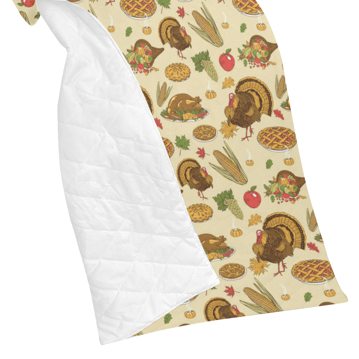 Turkey Pattern Print Design 02 Premium Quilt