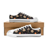 Mummy Halloween Print Design LKS303 Women's White Low Top Shoes