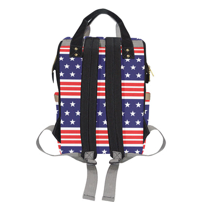 Patriotic Pattern Print Design A04 Diaper Bag Backpack