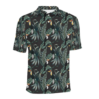 Rainforest Pattern Print Design RF06 Men Polo Shirt