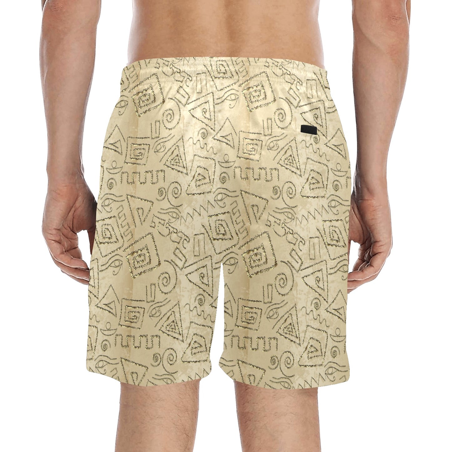 Ancient Greek Print Design LKS3013 Men's Swim Trunks Beach Shorts