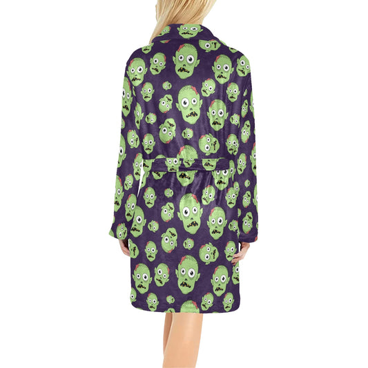 Zombie Print Design LKS303 Women's Fleece Robe