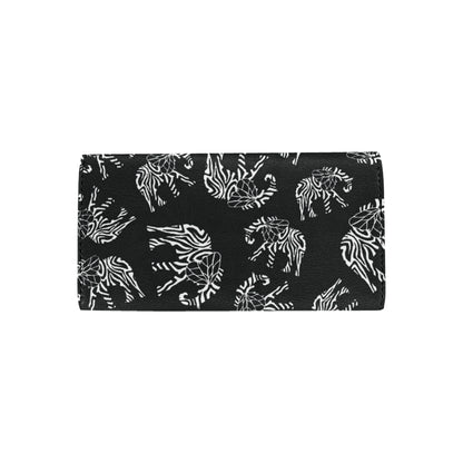 Elephant Tribal Women's Trifold Wallet