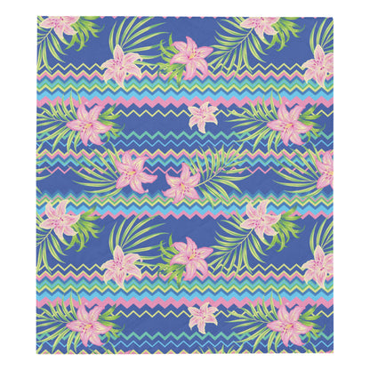 Lily Pattern Print Design LY015 Premium Quilt