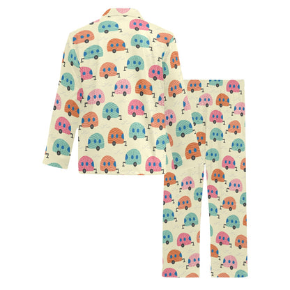 Camper Pattern Print Design 06 Men's Long Pajama Set
