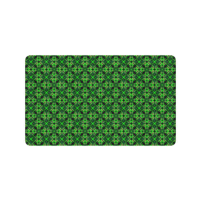 Celtic Green Neon Design Rubber Doormat