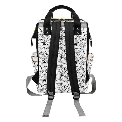 Splatter Print Design LKS305 Diaper Bag Backpack