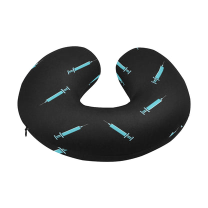 Phlebotomist Pattern Print Design A04 U-Shaped Travel Neck Pillow