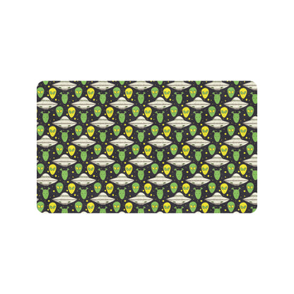 Alien UFO Pattern Rubber Doormat