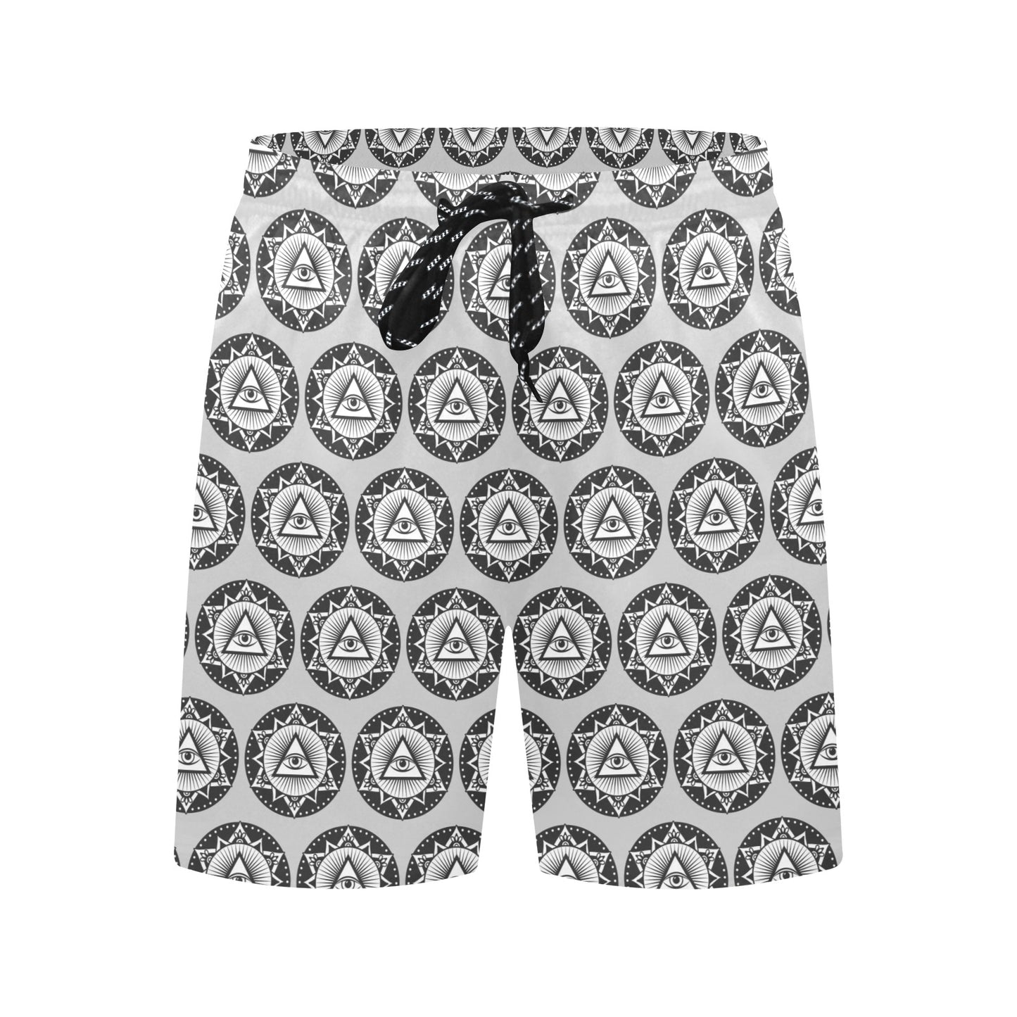 Third Eye Print Design LKS301 Men's Swim Trunks Beach Shorts