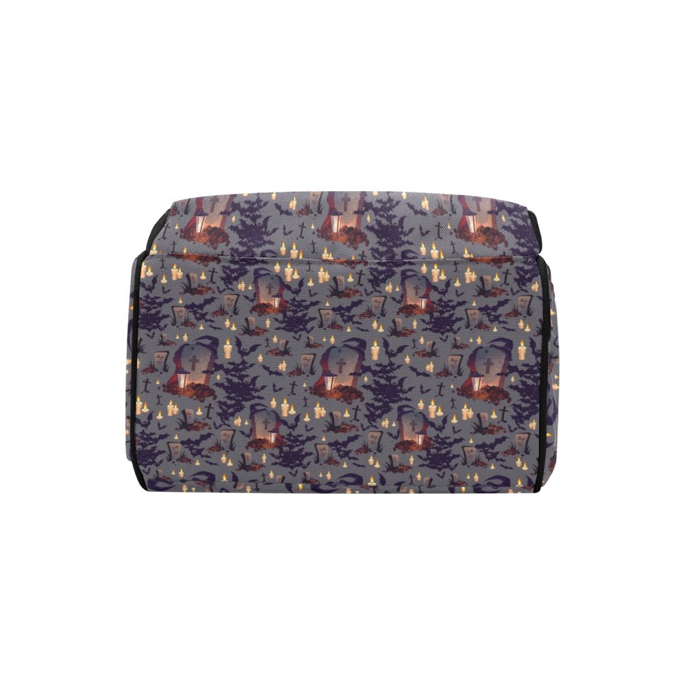Creepy Graveyard Print Design LKS301 Diaper Bag Backpack
