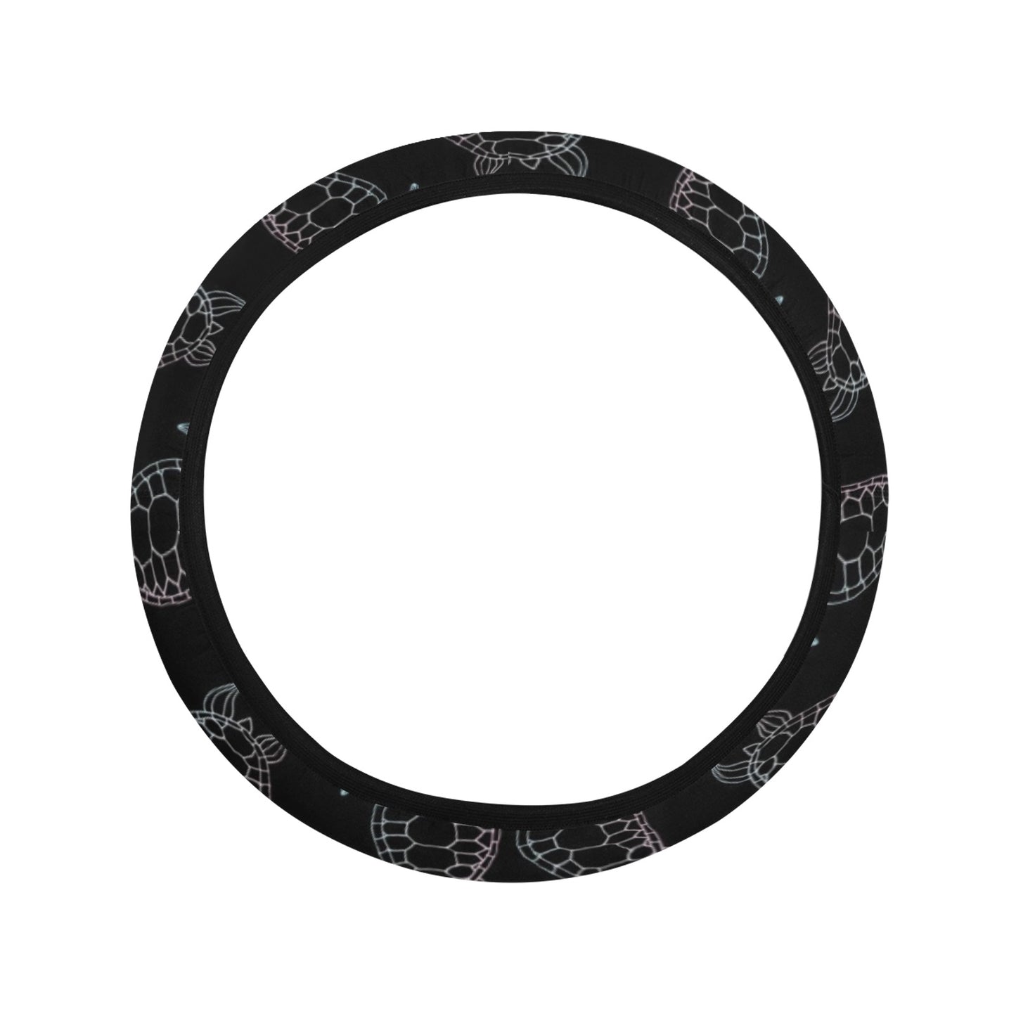 Sea Turtle Print Design LKS3012 Steering Wheel Cover with Elastic Edge