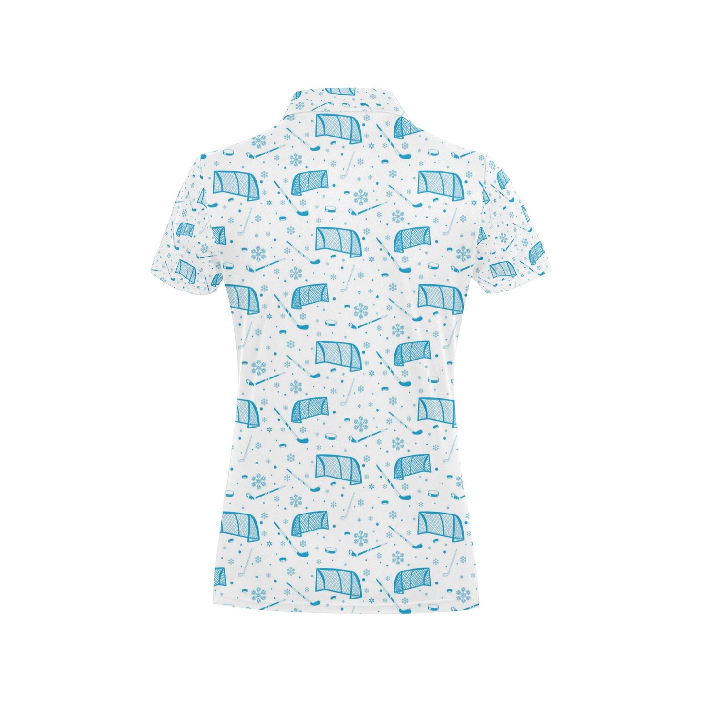 Hockey Print Design LKS303 Women's Polo Shirt