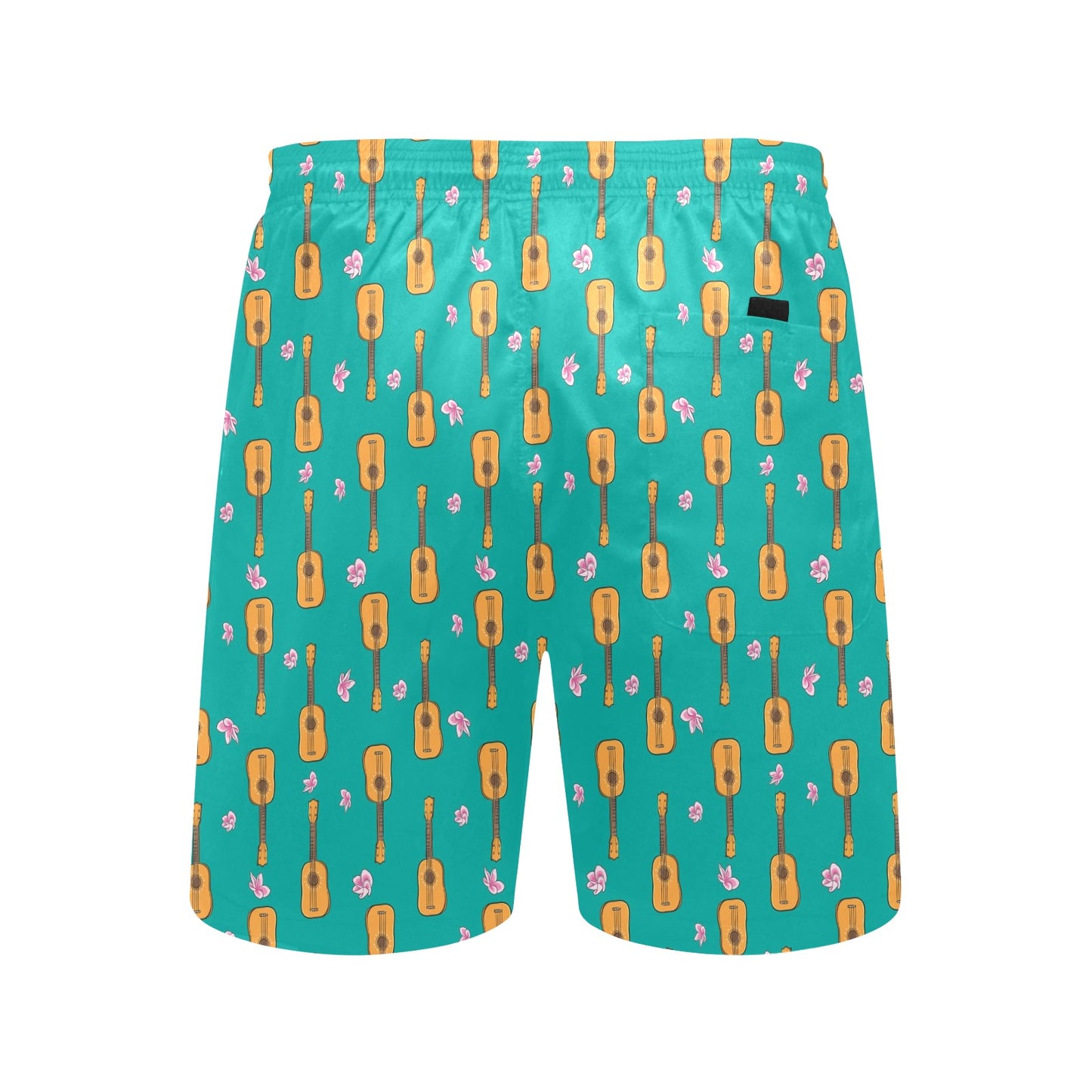 Ukulele Print Design LKS403 Men's Swim Trunks Beach Shorts