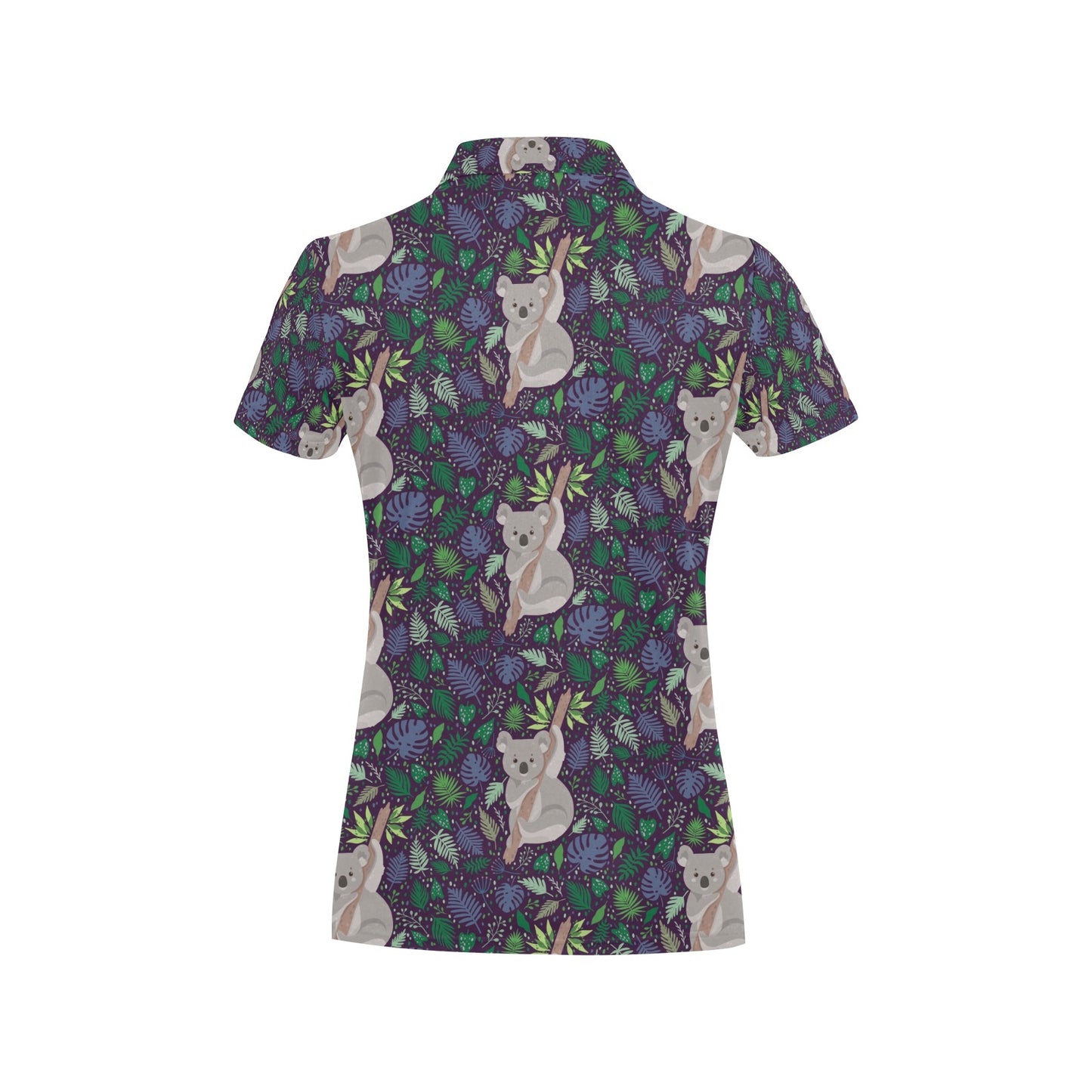 Koala Pattern Print Design 06 Women's Polo Shirt