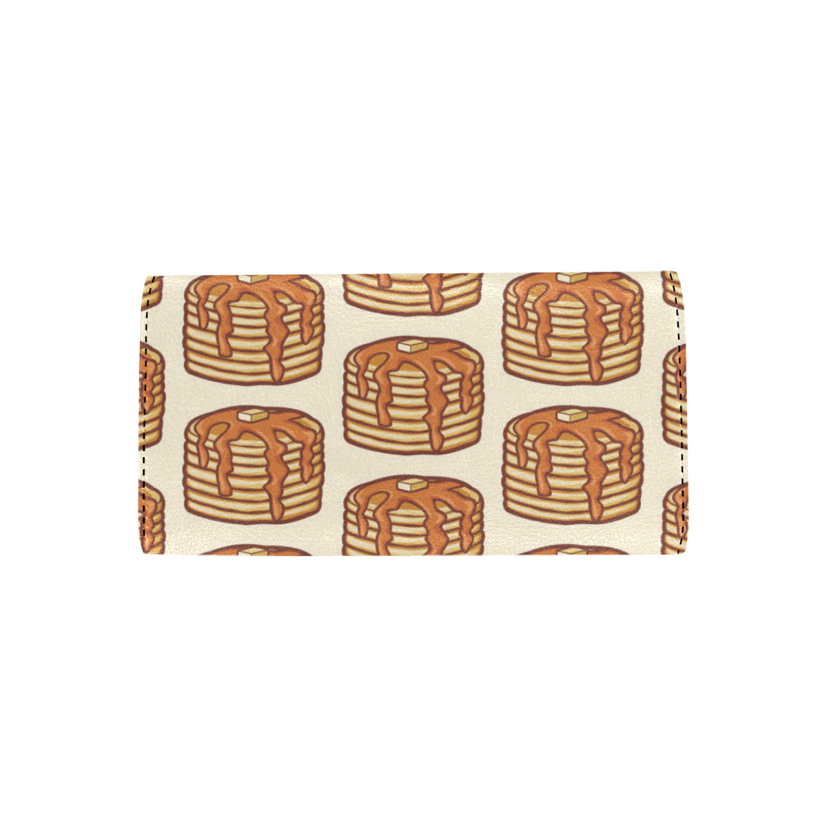 Pancake Pattern Print Design A02 Women's Trifold Wallet