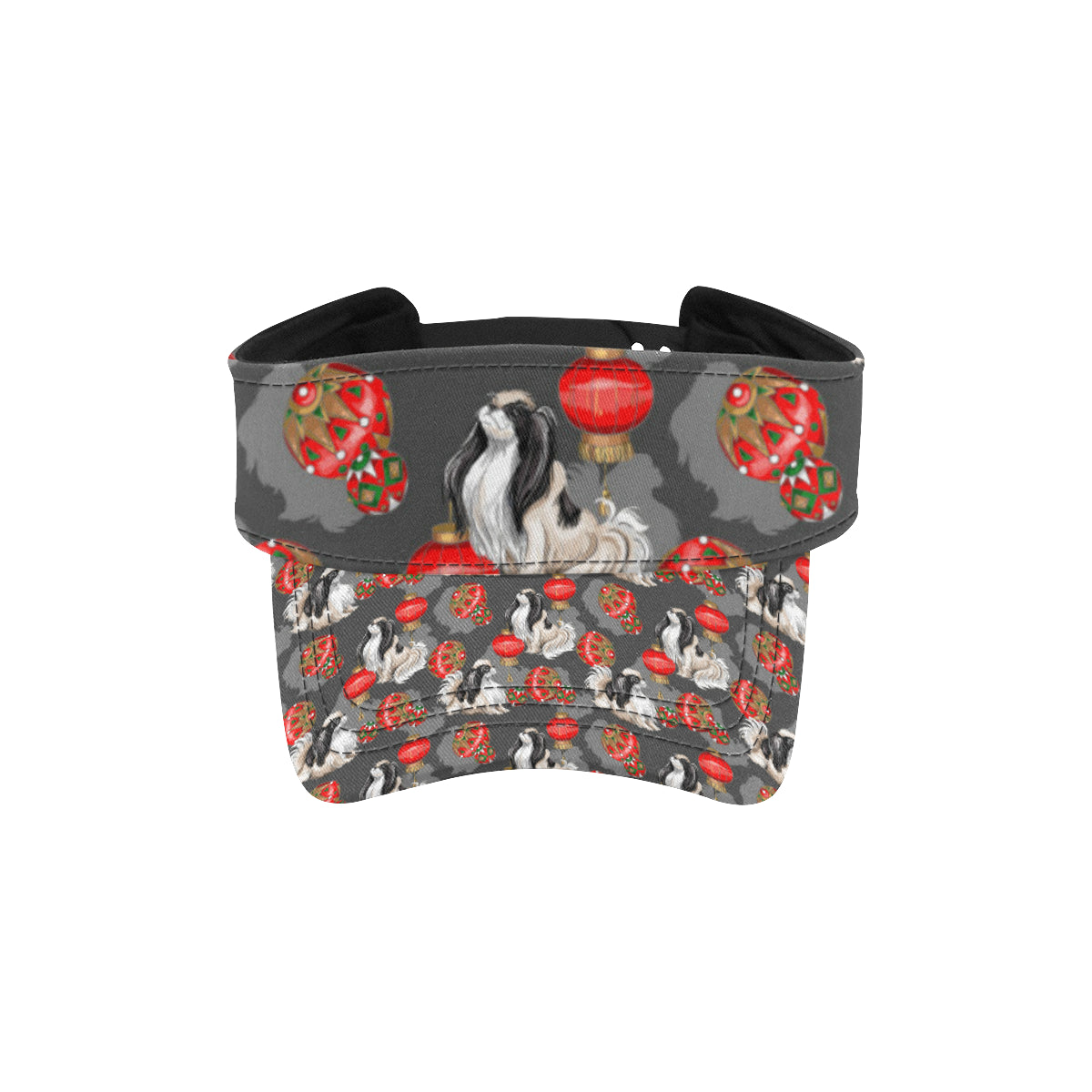 Japanese Chin Pattern Print Design 02 Unisex Sun Visor