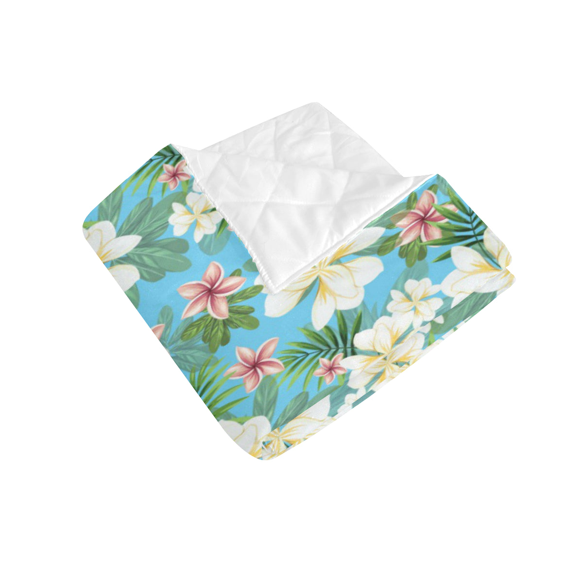 Plumeria Pattern Print Design PM028 Premium Quilt