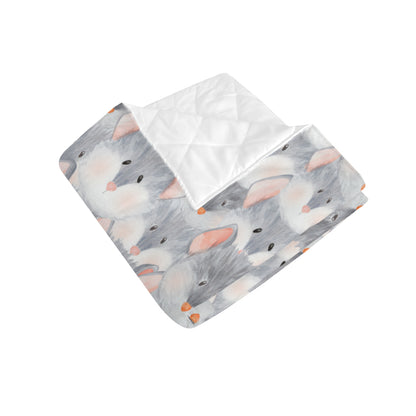 Rat Baby Pattern Print Design 02 Premium Quilt