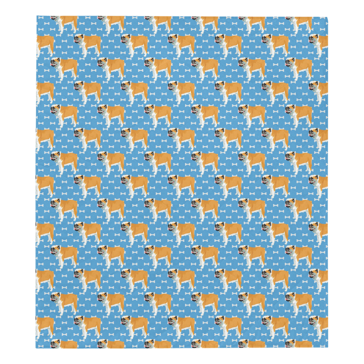 Bulldogs Pattern Print Design 06 Premium Quilt