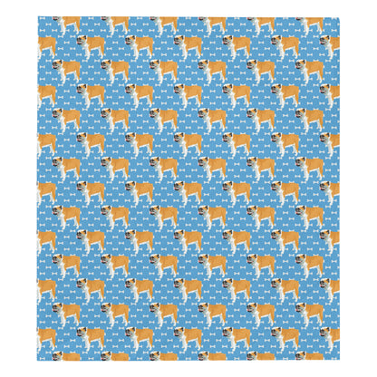 Bulldogs Pattern Print Design 06 Premium Quilt
